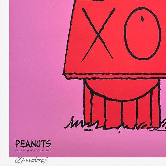 Snoopy & Woodstock on Red House by Mr. Andre