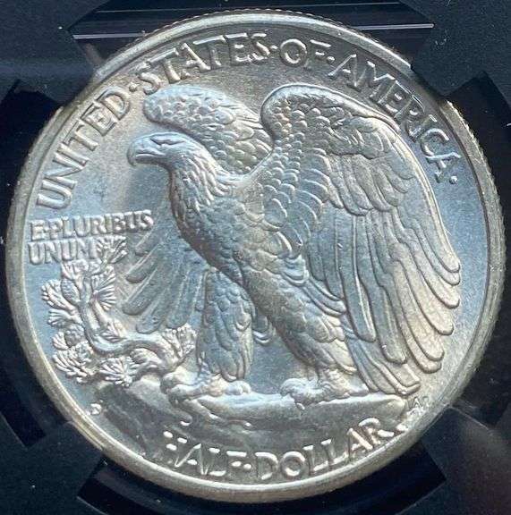 1943 D Walker NGC MS 64 With Original Bag Fragment
