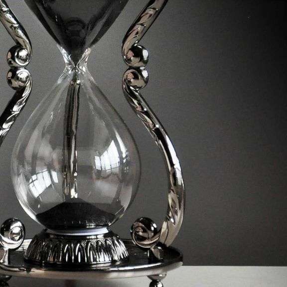 Black Sagittarius Hourglass Sand Timer