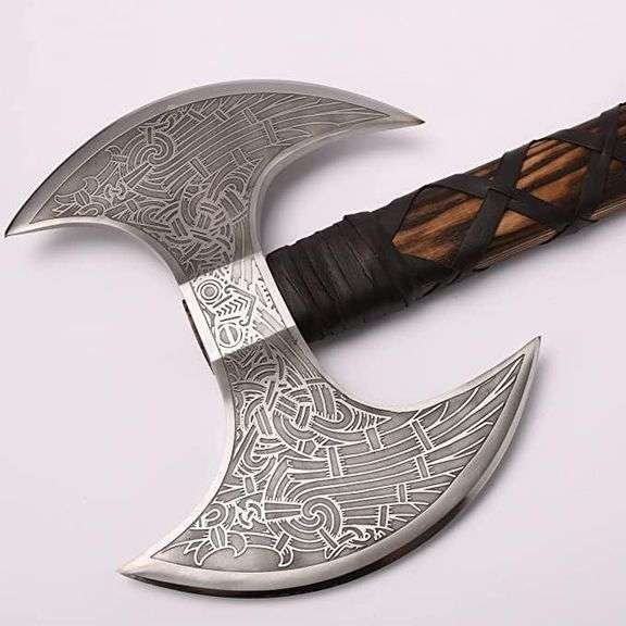 Odin's Twin-Blade Berserker Viking Axe