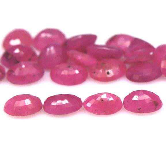 Vivid 10.04ct reddish pink Ruby set from Madagascar