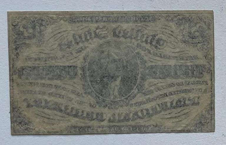 Choice Unc 3 Cent Specimen Fractional Currency Note
