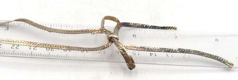 Vintage 925 sterling silver box pendant on herringbone chain necklace