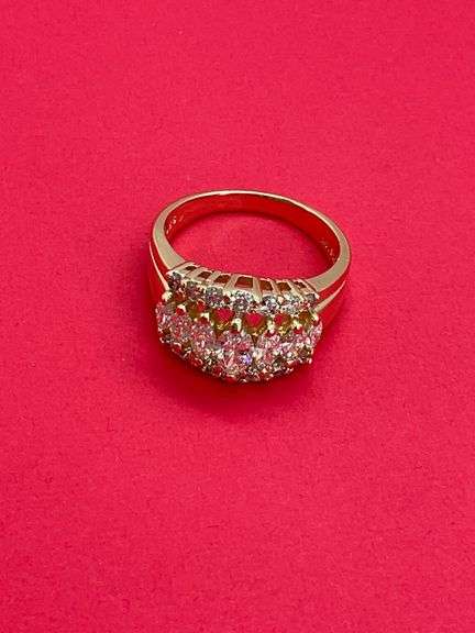 CERTIFIED 14K YELLOW GOLD AND DIAMOND RING. 1.95 CARAT