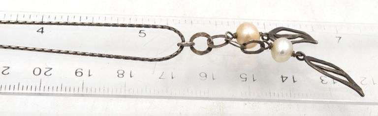 Group lot of Vintage 925 sterling silver necklaces