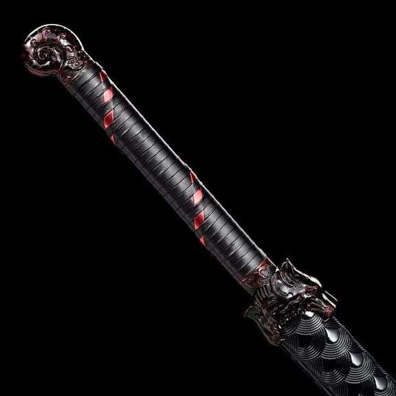 Hand-Forged Tiger Head Katana Sword 42"