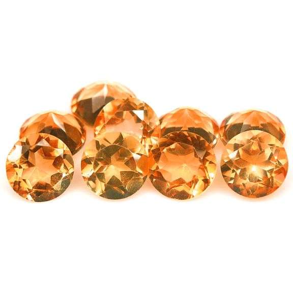 Ravishing 10.71ct top golden eye clean Citrine set