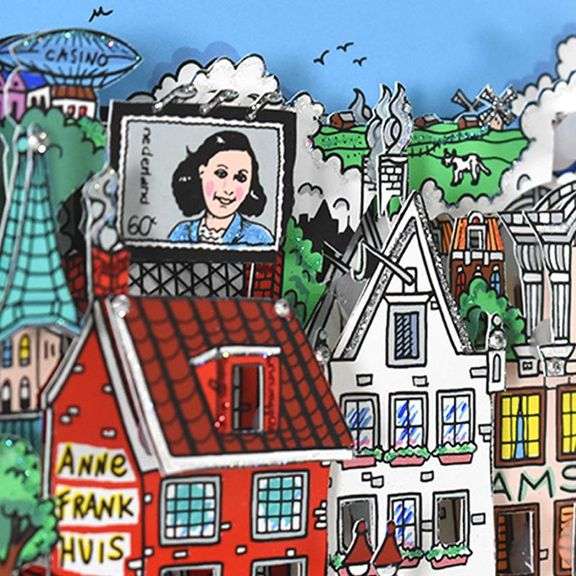 Alluringly Amsterdam by Charles Fazzino