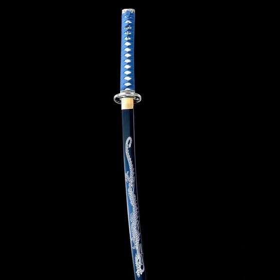 Authentic Blue Samurai Katana Sword