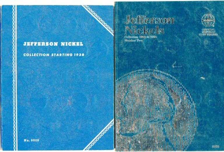 Collection of 125 Different Jefferson Nickels in Albums: 1938-1995-D