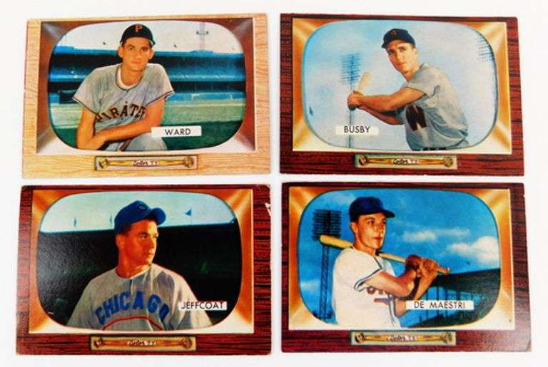 4 Bowman 1955 Baseball Cards