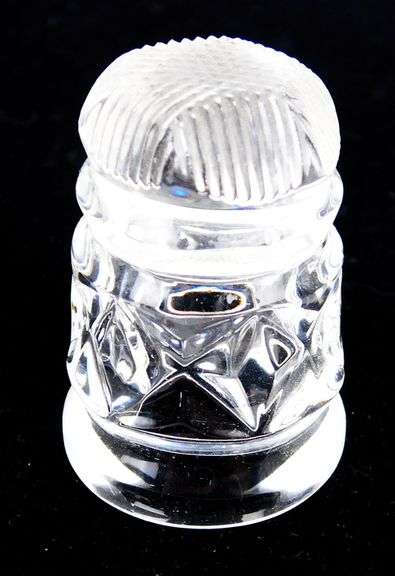 Vintage Waterford Crystal Thimble with Box