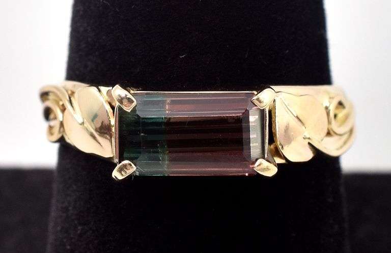 Beloved 14K Yellow Gold Water Tourmaline Gemstone Ring