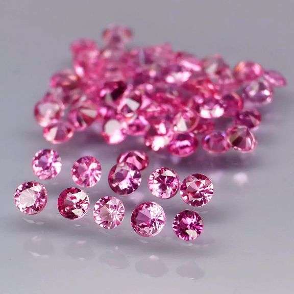 Diamond cut! Eye clarity!! 2.30ct REAL PINK RUBY set!!!