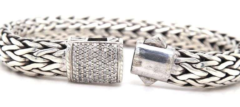 John Hardy Icon diamond weave 10.5mm bracelet