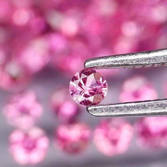 Diamond cut! Eye clarity!! 2.30ct REAL PINK RUBY set!!!
