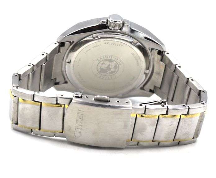 Citizen Eco drive quartz blue dial chronograph watch