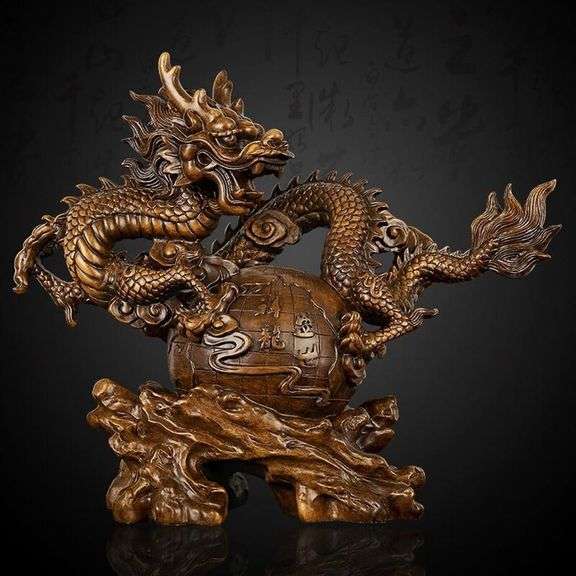 Large Feng Shui Dragon Statue
