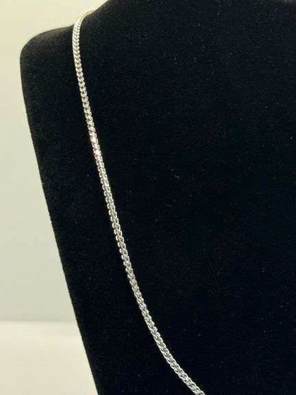 2MM 14K White Gold Chain