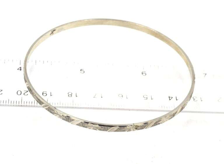 Group lot of Vintage 925 sterling silver cuff bangles