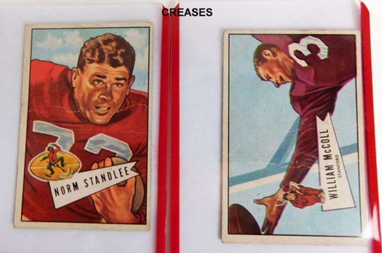 4 Bowman 1951 & 1952 Football Cards