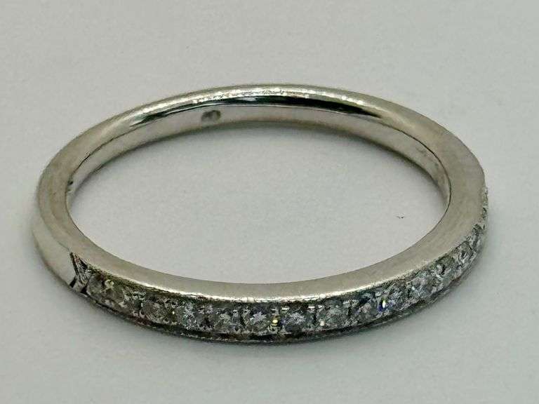 14K White Gold Princess Cut Diamond Ring