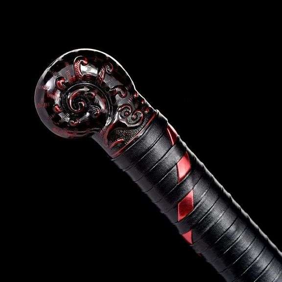 Hand-Forged Tiger Head Katana Sword 42"