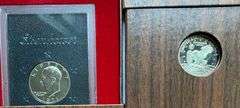2 1971 S  & a1972 S Brown Box Proof Ike Dollars