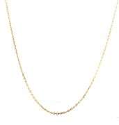 14kt Yellow gold cable chain necklace