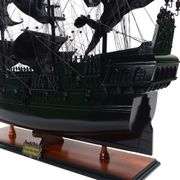 Museum-Quality Black Pearl Pirate Ship Model Fully Assembled