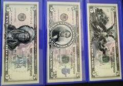 3 Different Commemorative $5 Bank Notes in Original Packaging w/CoA