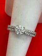 CERTIFIED BRAND NEW 14K WHITE GOLD DIAMOND ENGAGEMENT RING. 1.30 CARAT