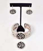 Black Onyx Jewelry Set in Sterling Silver