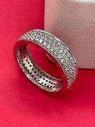 CERTIFIED 14K WHITE GOLD DIAMOND ETERNITY BAND. 2.04 CARATS
