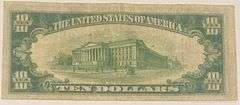 1934 A North Africa Emergency Issue $10 Silver Certificate
