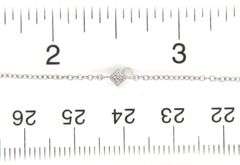 14kt White gold diamond accent chain necklace