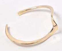 Brilliant 14K Yellow Gold Cuff Bracelet