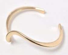 Brilliant 14K Yellow Gold Cuff Bracelet