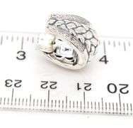 Scott Key silver and diamond woven reversible earrings