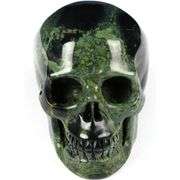 Hand Carved Jasper Gemstone Crystal Skull