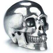 Hand Carved Gemstone Hematite Crystal Skull