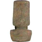 Heavy 16" Hand-Cast Easter Island Moai Head Sculpture
