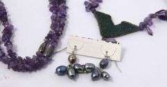 Group Lot of Gemstone Jewelry
