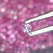 Rare heated only 2.01ct pink Sapphire set