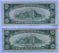 1934 A & C $10 Silver Certificates