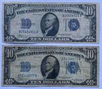 1934 A & C $10 Silver Certificates
