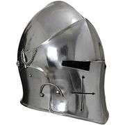 Steel Crusader Knights Helmet