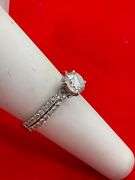 CERTIFIED BRAND NEW 14K WHITE GOLD DIAMOND ENGAGEMENT RING. 1.30 CARAT
