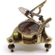Marine London 2.5" Brass Sundial Compass