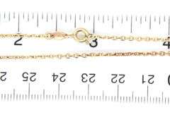 14kt Yellow gold cable chain necklace